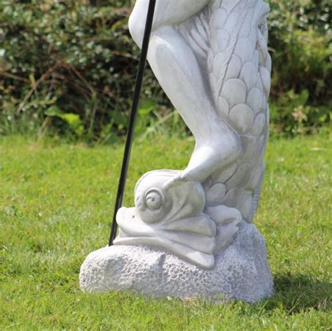 Casa Padrino Jugendstil Wasserspeier Skulptur Neptun Mit Fisch Grau