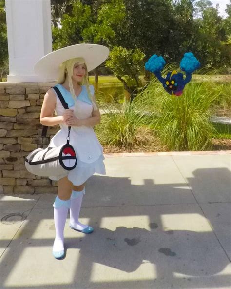 Lillie Inspired Pokemon Sun And Moon Cosplay Costume