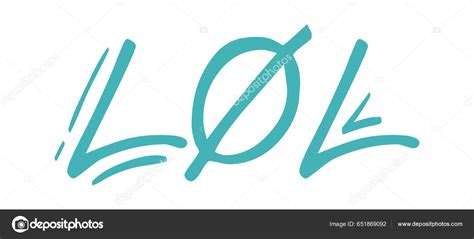 Lol Lettering Street Graffiti Vector Illustration Stock Vector By