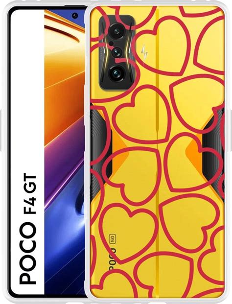 Xiaomi Poco F4 GT Hoesje Hartjes Designed By Cazy Bol