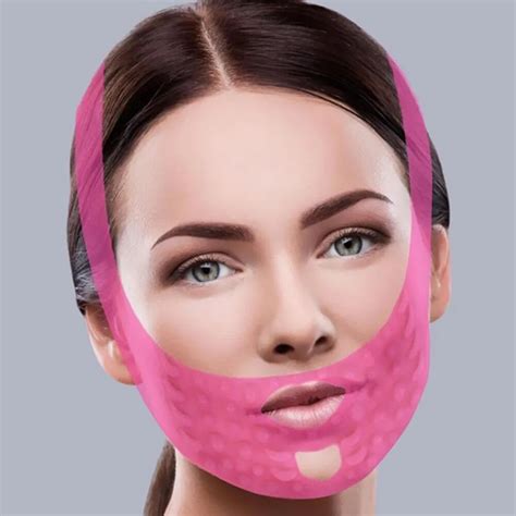 Facial Thin Face Mask Slimming Bandage Silicone Skin Care Belt Reduce ...