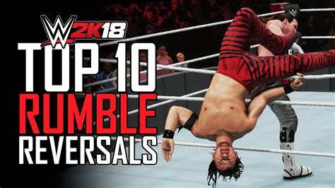 Wwe 2k18 Top 10 Royal Rumble Reversals Reversal Animations Youtube