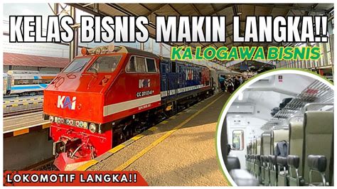 NAIK KERETA API LANGKA LOKOMOTIF MERAH SPESIAL Trip KA Logawa