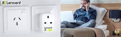 Lencent Uk To Australia China Plug Adapter With 3 Usb Ports Grounded Australian Travel Adapter