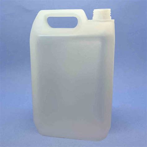 Litre Natural Rectangular Jerrycan Jc N Bristol Plastic