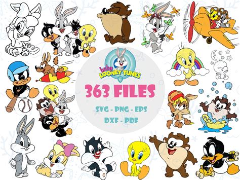 Baby Toons SVG Looney Tunes SVG Looney Tunes Birthday Svg Etsy