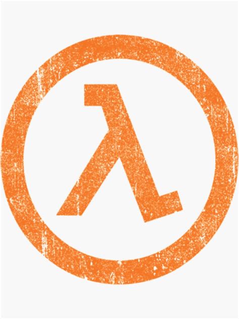 "Half Life Lambda Symbol " Sticker for Sale by AnkeFMaurer | Redbubble