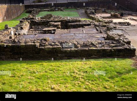 roman baths site   antonine wall  bearsden glasgow scotland