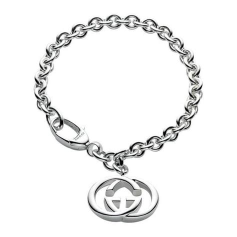 Gucci Britt Double G Charm Bracelet In Sterling Silver Reeds Jewelers