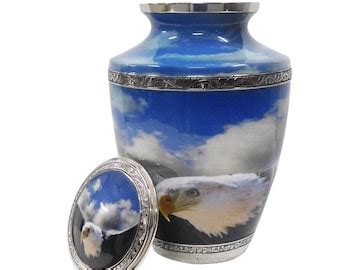 Bald Eagle Flyinggold Cremation Urns For Human Etsy