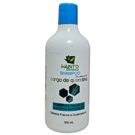 Shampoo Carga De Queratina H Bito Cosm Ticos Compre Aqui Todos Os