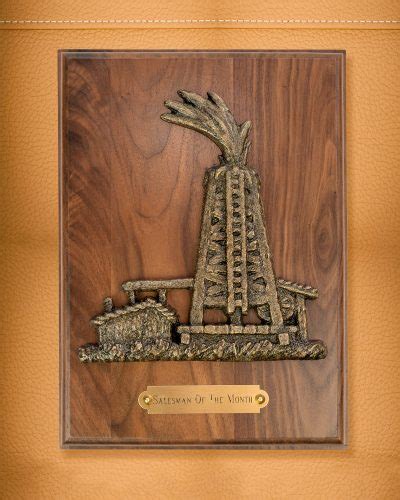 Salesman Of The Month Plaque Bryant Bronze