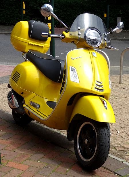 Vespa Scooter Yellow