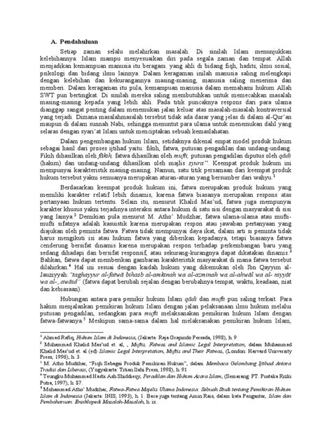 kedudukan fatwa  berbagai negara muslim