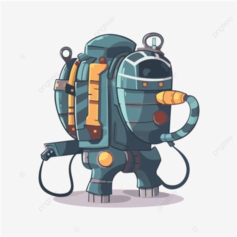 Jetpack Clipart Lillustration De Dessin Anim Se Compose De Robots