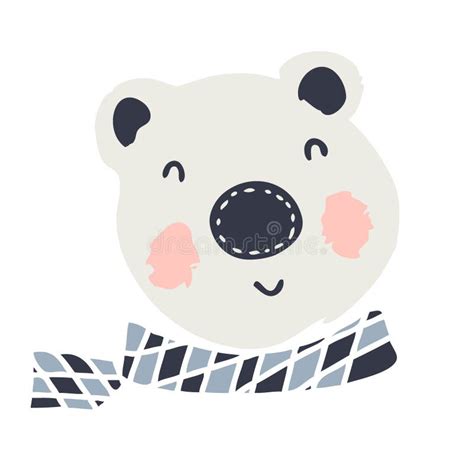 Winter Polar Bear Stock Vector Illustration Of Happy 22316412