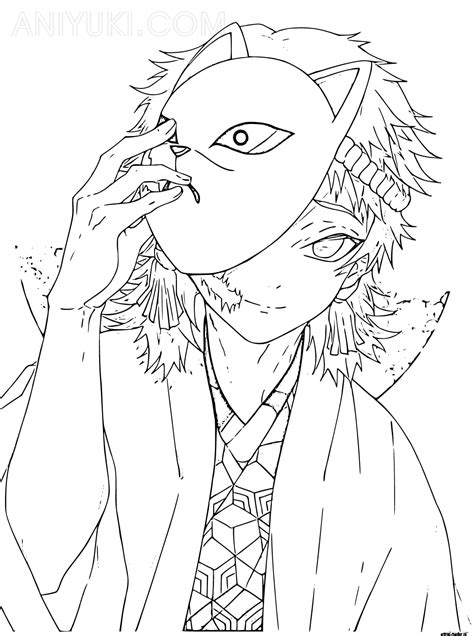 Dibujos Para Colorear De Sabito Kimetsu No Yaiba Dibujos Para The The