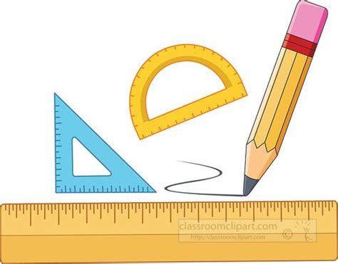 Mathematics Clipart Math Tools Pencil Compas Ruler Clipart