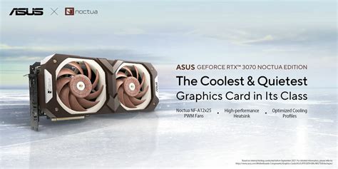 Asus And Noctua Announce Asus Geforce Rtx 3070 Noctua Edition Graphics Card