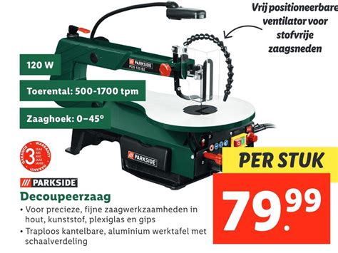 Parkside Decoupeerzaag Aanbieding Bij Lidl