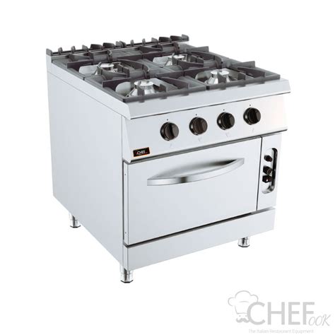 Fourneau Gaz Feux Professionnel Avec Four Chefook