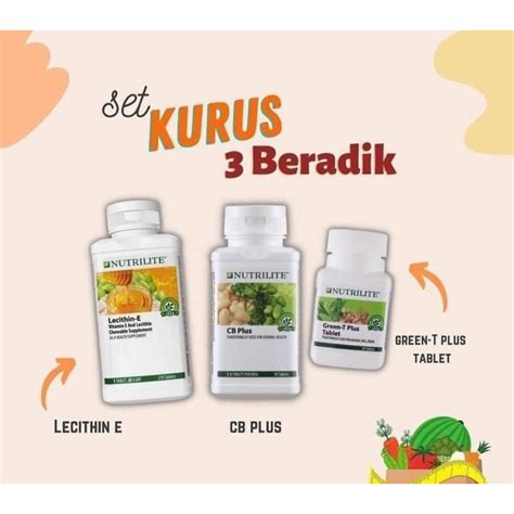 READY STOCK Amway Nutrilite Set Kurus Viral Trial Pack Lecithin E