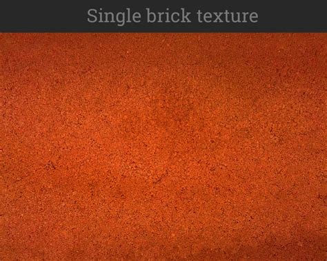 Single Red Brick Texture