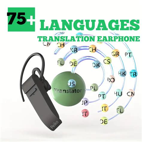 Peiko Smart Translation Earbud 72 Languages