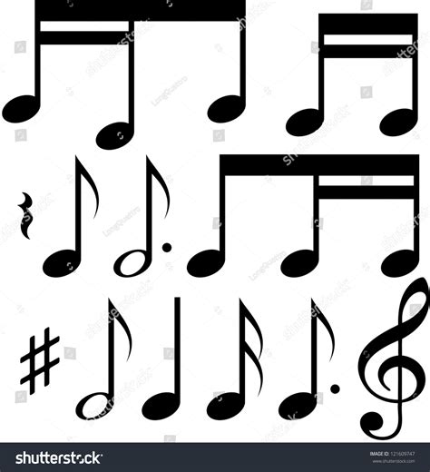 set   notes  white stock vector royalty