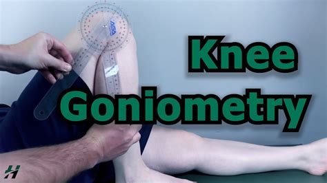 Knee Goniometry Youtube