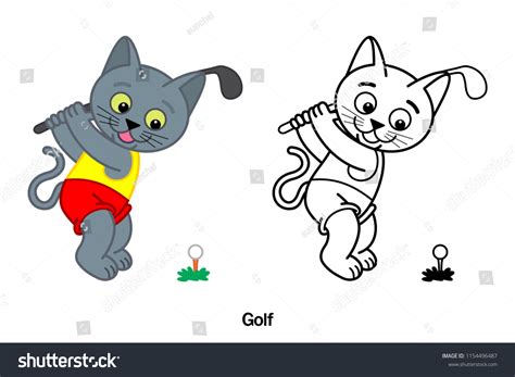 137 Golf Cartoon Characters Cat Images Stock Photos And Vectors