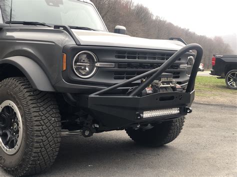 Shorty Winch Front Bumper W Stinger Ford Bronco 21 Present