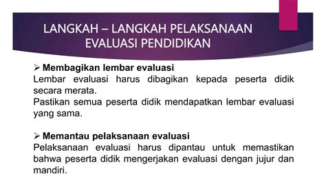 Ppt Langkah Langkah Evaluasi Pendidikan Pptx