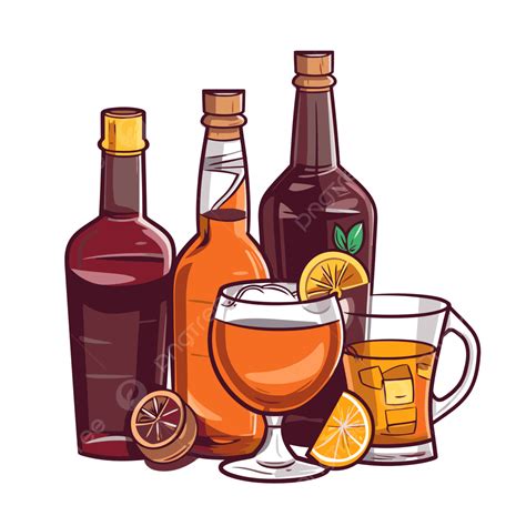 alcohol clipart  bottles  liquor  alcoholic beverage