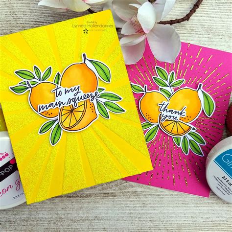 Sunshine Cards With Glitz Glitter Gel Therm O Web