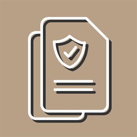 Document Protection Vector Icon Vector Art At Vecteezy