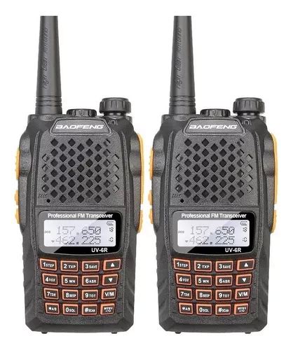 Kit De Radios Ht Walk Talk De Doble Banda Uhf Vhf Fm Baofeng Uv R