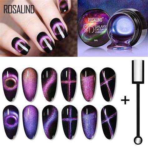 Rosalind Magnetic Gel Polish 9d Cat Eye Magnet Nail Gel Uv Led Set For