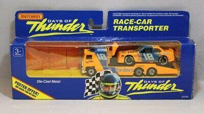 Matchbox Days Of Thunder 18 Race Car Transporter 18 Hardees 1990