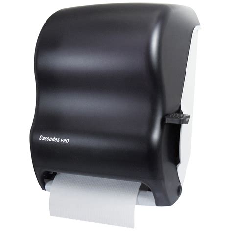 Cascades Pro Universal Lever Roll Towel Dispenser Black Grand And Toy