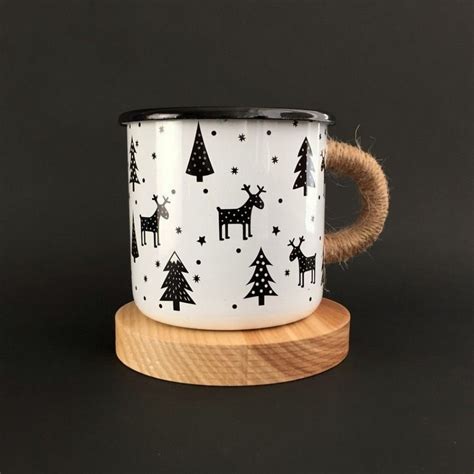 Емальоване горнятко "Новорічні олені" купити в Дніпрі, доставка по ...