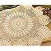 Amazon Hetao 100 Cotton Handmade Crochet Round Tablecloth Doilies