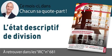 Copropri T L Tat Descriptif De Division