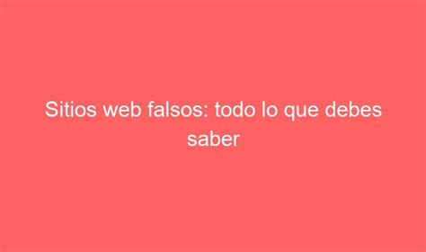 Sitios Web Falsos Todo Lo Que Debes Saber Gosportshop