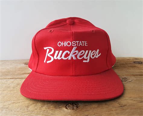 Ohio State Buckeyes Vintage 90s Script Snapback Hat Deadstock Twins