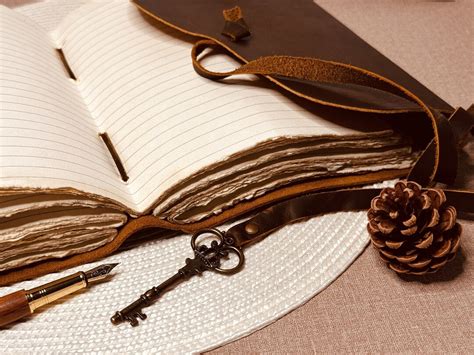 Personalized Handmade Leather Journal With Lined Paper Vintage Writing