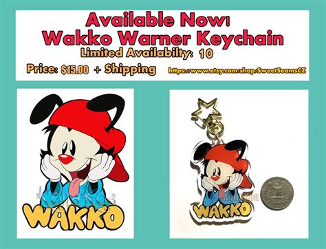 Wakko Animaniacs Inspired Keychains Etsy