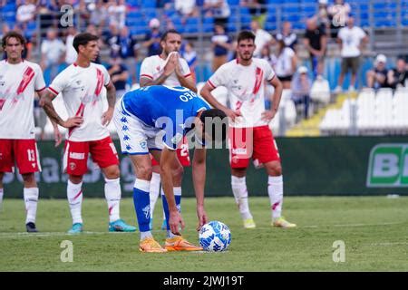 Brescia Italy Rd Sep Nicolas Galazzi Brescia Fc Celebrates