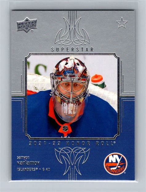 Ud Series Honor Roll Hr Semyon Varlamov New York