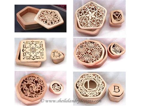 Set Of All 6 Swivel Top Boxes - Sheila Landry Designs